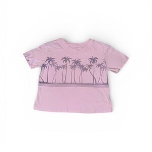 Gap Purple Palm Tree Kids T-Shirt Size S